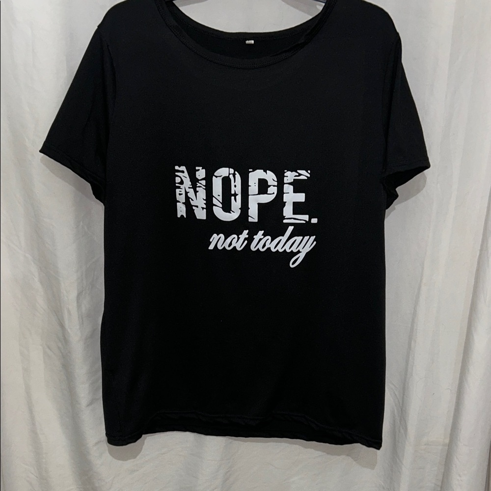 Source Unknown Black 'Nope Not Today' Tee